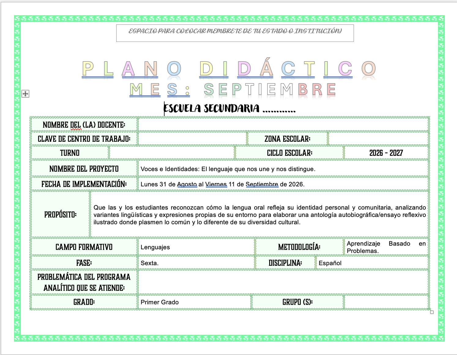 Paquete de Planeaciones anuales, Secundaria, Disciplina Lengua Materna Español I 5 Paquete de Planeaciones anuales, Secundaria, Disciplina Lengua Materna Español I - Imagen 5