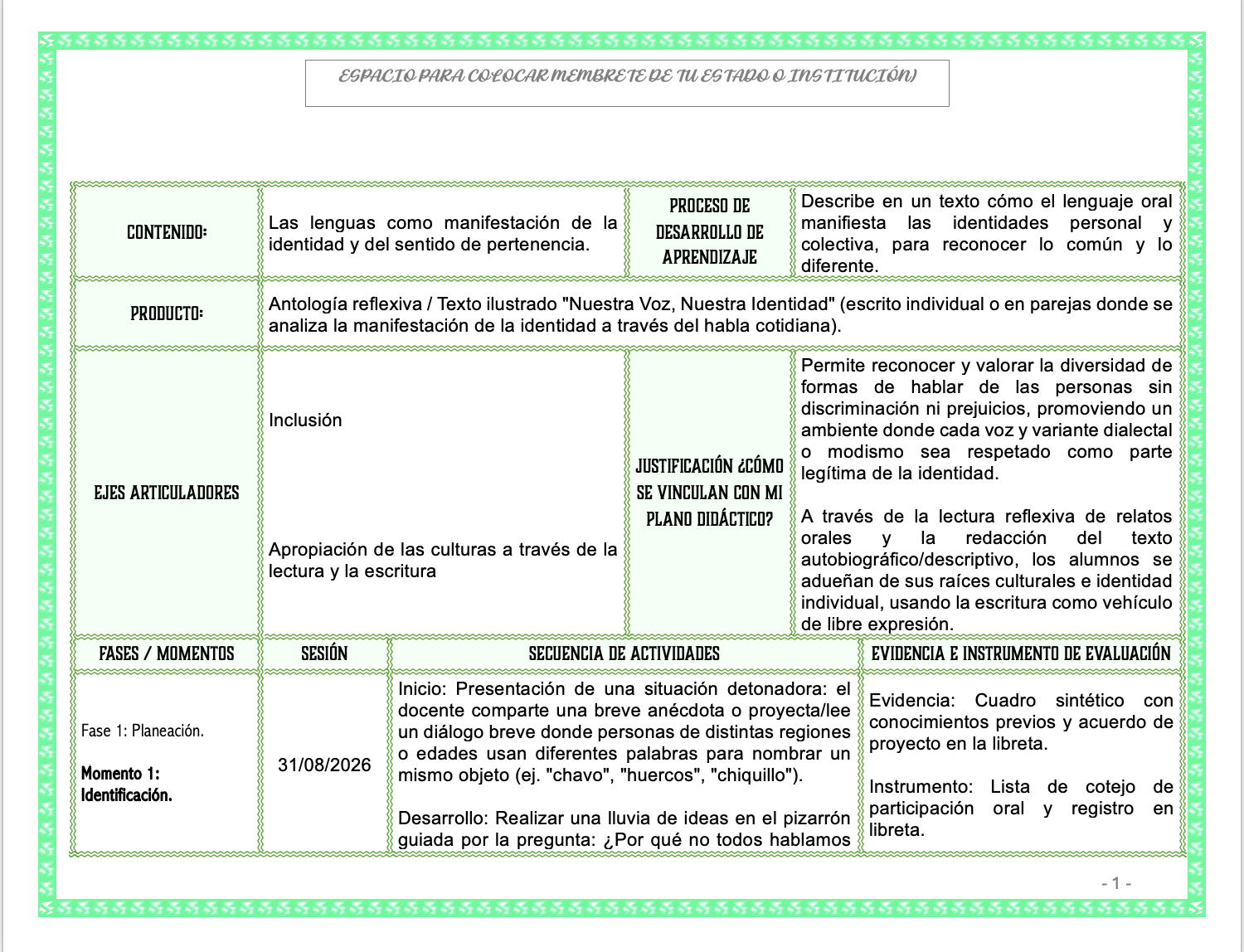 Paquete de Planeaciones anuales, Secundaria, Disciplina Lengua Materna Español I 6 Paquete de Planeaciones anuales, Secundaria, Disciplina Lengua Materna Español I - Imagen 6