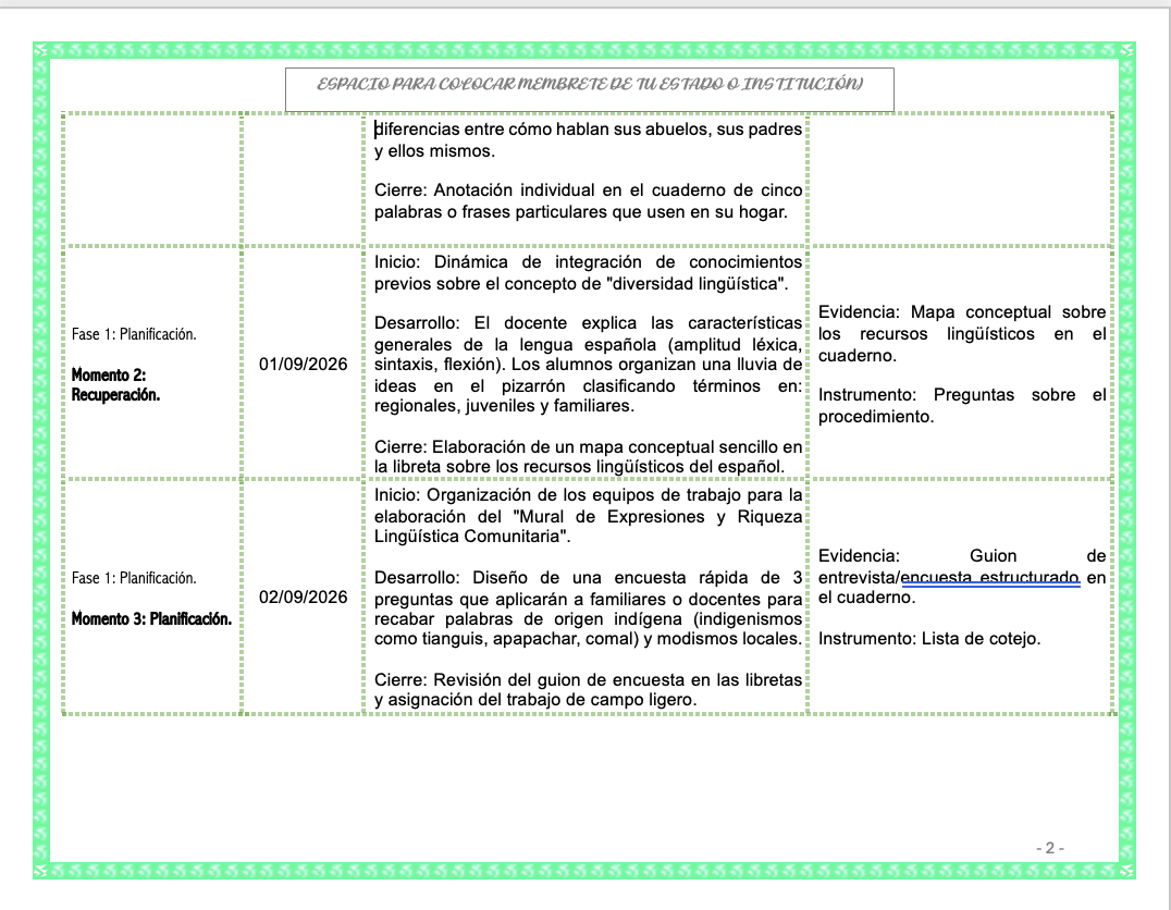 Paquete de Planeaciones anuales, Secundaria, Disciplina Lengua Materna Español II 7 Paquete de Planeaciones anuales, Secundaria, Disciplina Lengua Materna Español II - Imagen 7