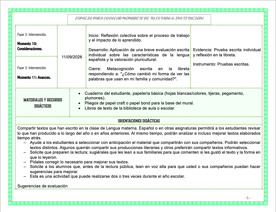 Paquete de Planeaciones anuales, Secundaria, Disciplina Lengua Materna Español II 10 Paquete de Planeaciones anuales, Secundaria, Disciplina Lengua Materna Español II - Imagen 10