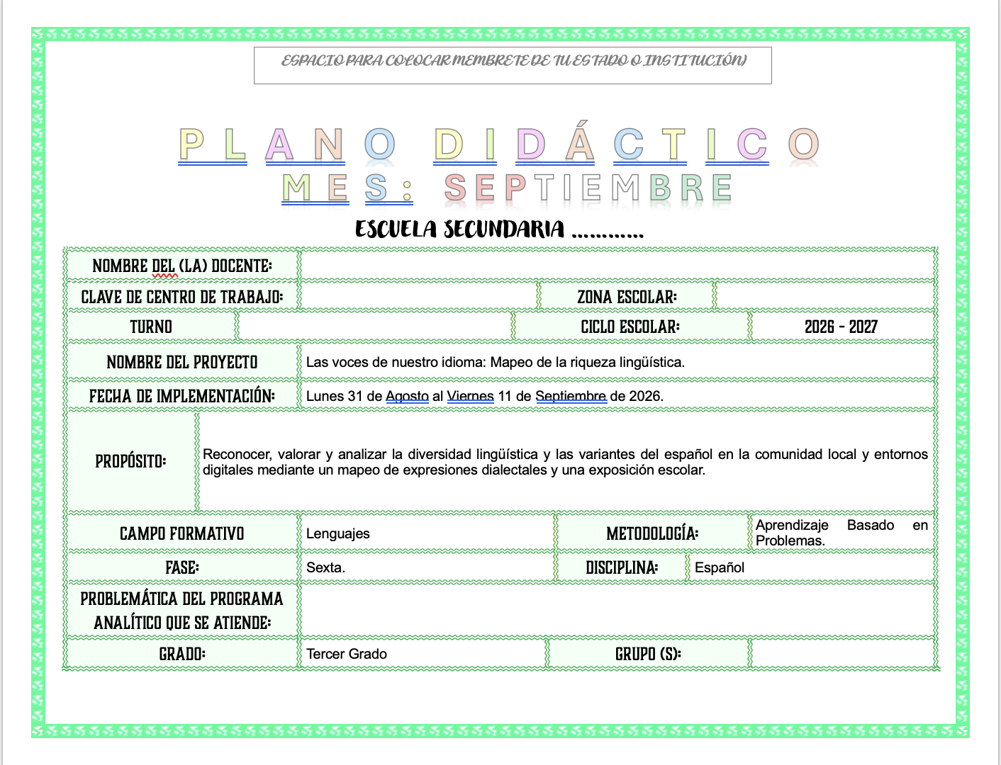Paquete de Planeaciones anuales, Secundaria, Disciplina Lengua Materna Español III 5 Paquete de Planeaciones anuales, Secundaria, Disciplina Lengua Materna Español III - Imagen 5