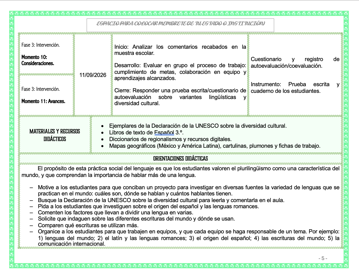 Paquete de Planeaciones anuales, Secundaria, Disciplina Lengua Materna Español III 10 Paquete de Planeaciones anuales, Secundaria, Disciplina Lengua Materna Español III - Imagen 10