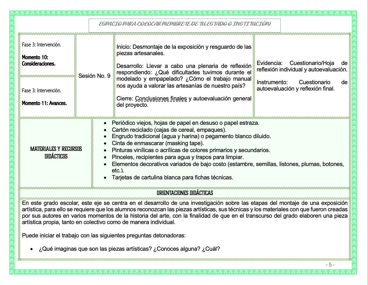 Paquete de Planeaciones anuales, Secundaria, Disciplina Artes III 10 Paquete de Planeaciones anuales, Secundaria, Disciplina Artes III - Imagen 10