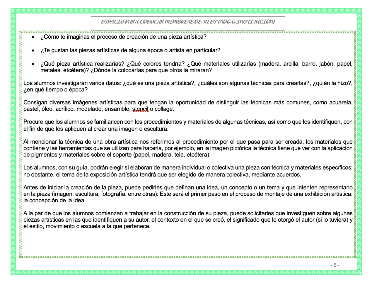 Paquete de Planeaciones anuales, Secundaria, Disciplina Artes III 11 Paquete de Planeaciones anuales, Secundaria, Disciplina Artes III - Imagen 11