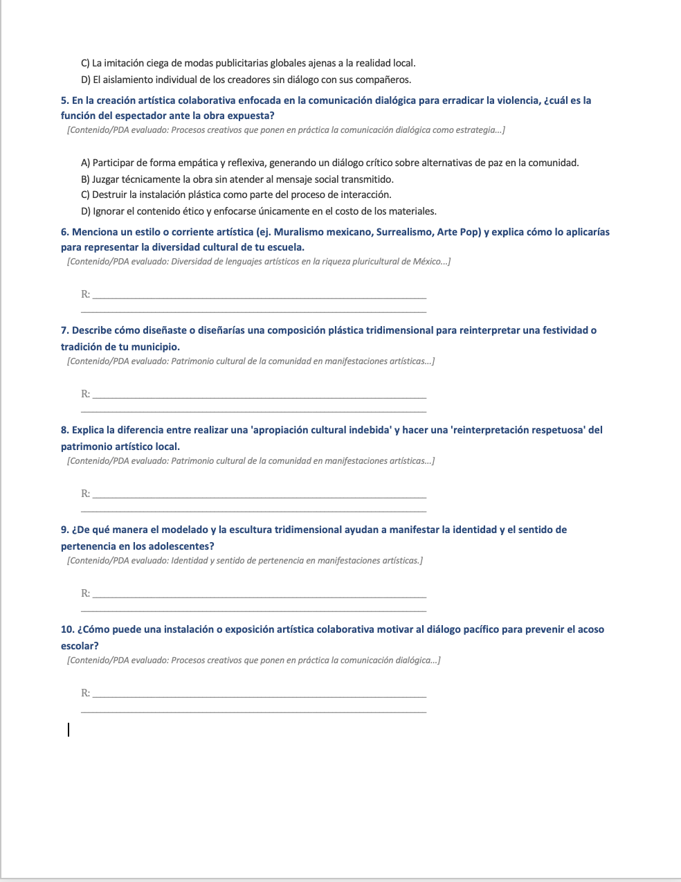 Paquete de Planeaciones anuales, Secundaria, Disciplina Artes III 16 Paquete de Planeaciones anuales, Secundaria, Disciplina Artes III - Imagen 16