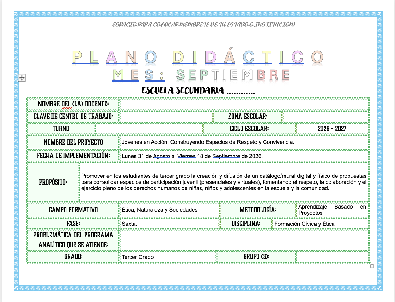 Paquete de Planeaciones anuales, Secundaria, Disciplina Formación Cívica y Ética III 5 Paquete de Planeaciones anuales, Secundaria, Disciplina Formación Cívica y Ética III - Imagen 5