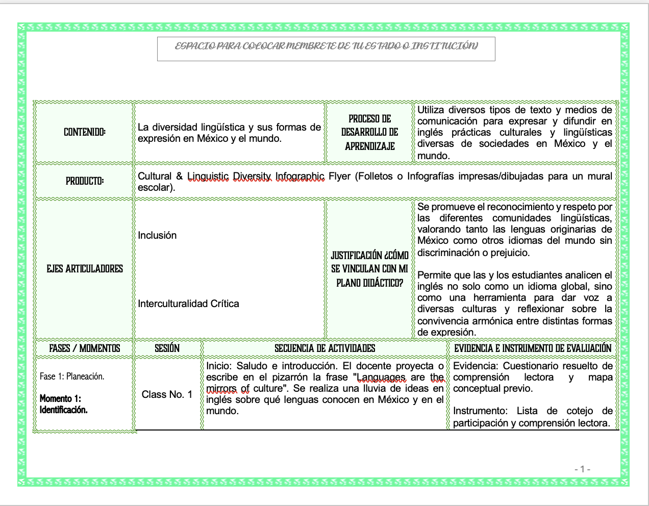 Paquete de Planeaciones anuales, Secundaria, Disciplina Lengua Extranjera Inglés III 6 Paquete de Planeaciones anuales, Secundaria, Disciplina Lengua Extranjera Inglés III - Imagen 6