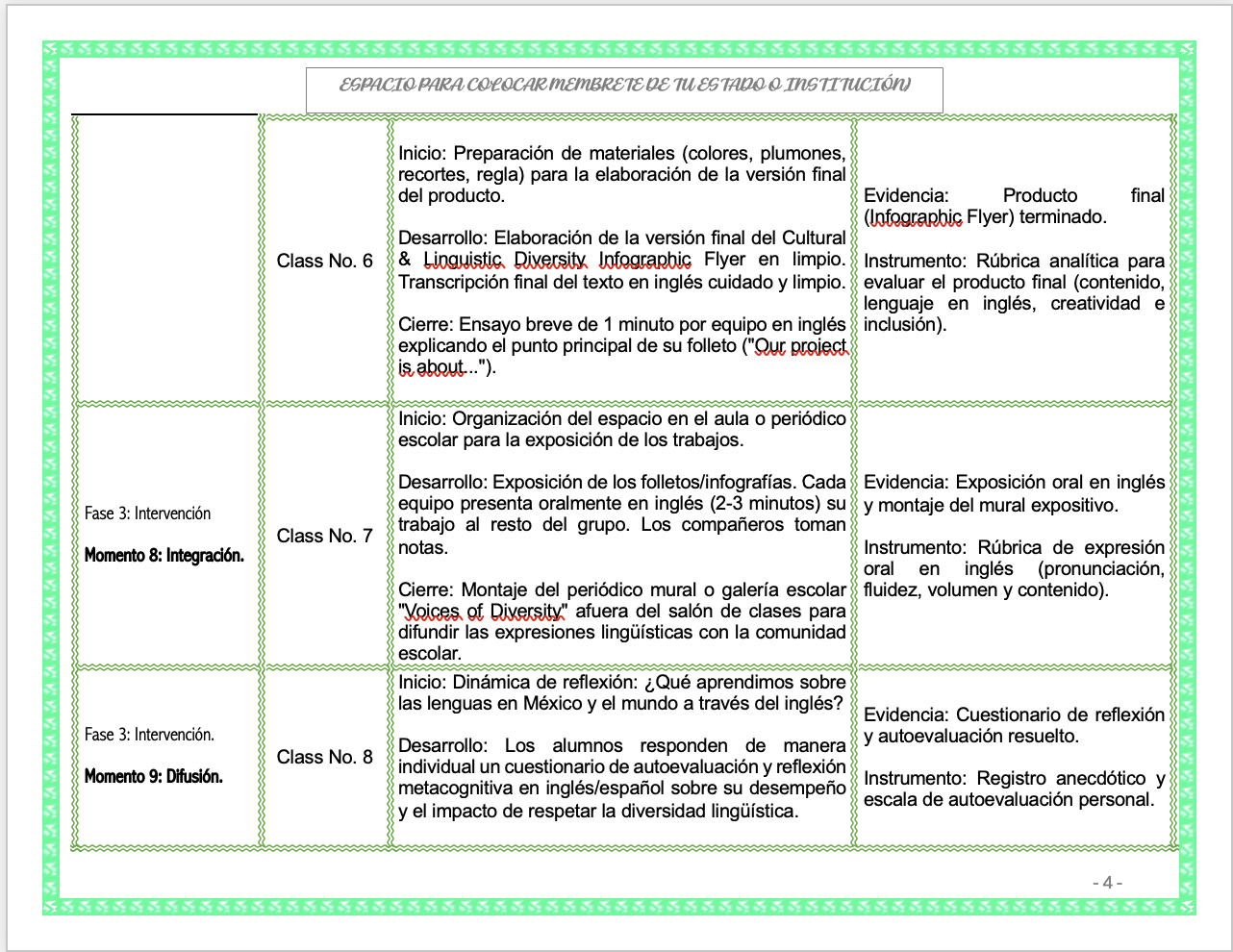 Paquete de Planeaciones anuales, Secundaria, Disciplina Lengua Extranjera Inglés III 9 Paquete de Planeaciones anuales, Secundaria, Disciplina Lengua Extranjera Inglés III - Imagen 9