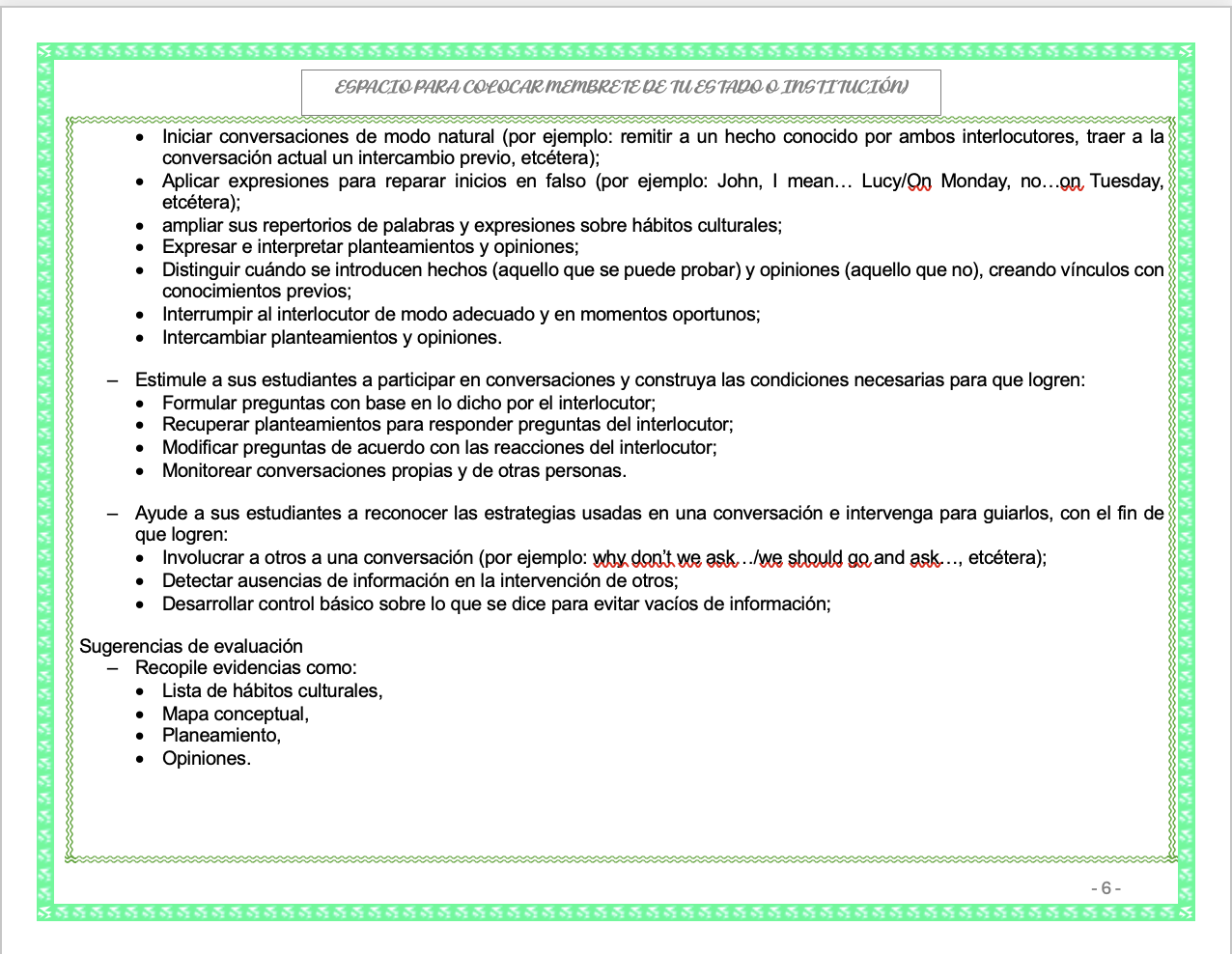 Paquete de Planeaciones anuales, Secundaria, Disciplina Lengua Extranjera Inglés III 11 Paquete de Planeaciones anuales, Secundaria, Disciplina Lengua Extranjera Inglés III - Imagen 11