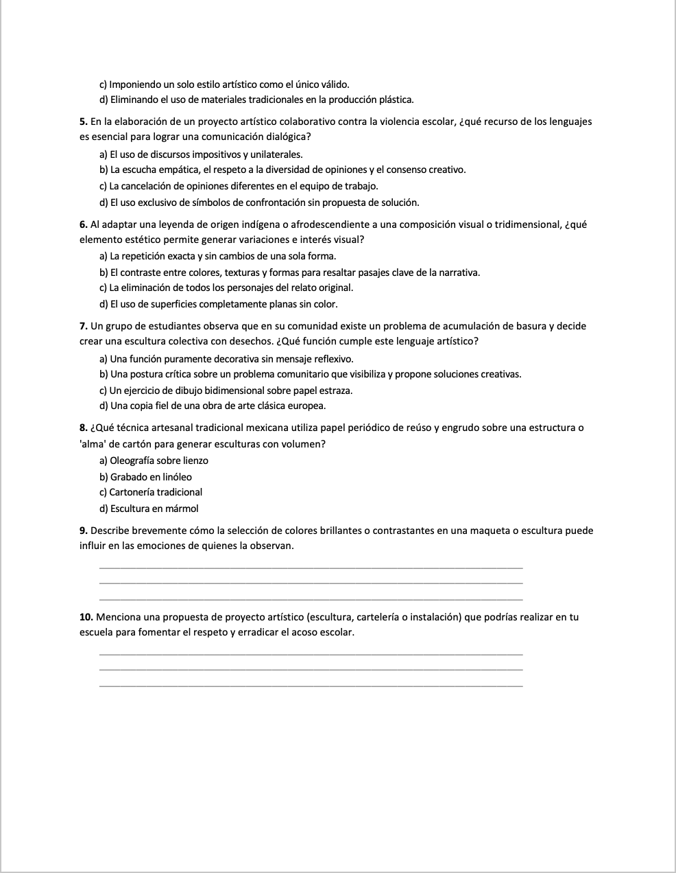 Paquete de Planeaciones anuales, Secundaria, Disciplina Artes II 18 Paquete de Planeaciones anuales, Secundaria, Disciplina Artes II - Imagen 18