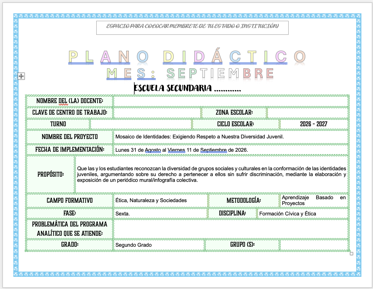 Paquete de Planeaciones anuales, Secundaria, Disciplina Formación Cívica y Ética II 5 Paquete de Planeaciones anuales, Secundaria, Disciplina Formación Cívica y Ética II - Imagen 5