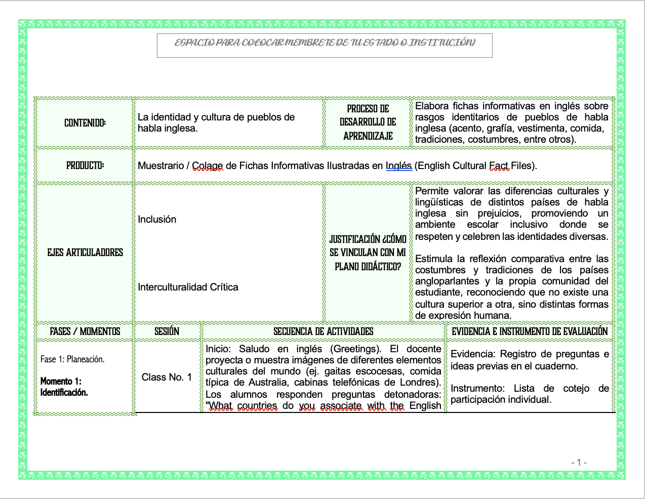 Paquete de Planeaciones anuales, Secundaria, Disciplina Lengua Extranjera Inglés II 6 Paquete de Planeaciones anuales, Secundaria, Disciplina Lengua Extranjera Inglés II - Imagen 6