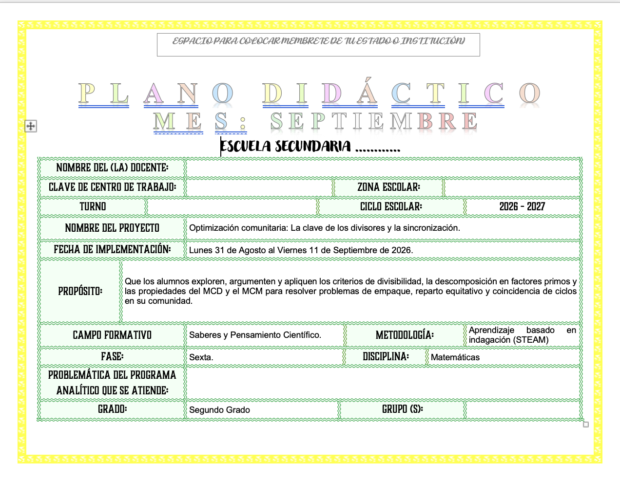 Paquete de Planeaciones anuales, Secundaria, Disciplina Matemáticas II 5 Paquete de Planeaciones anuales, Secundaria, Disciplina Matemáticas II - Imagen 5