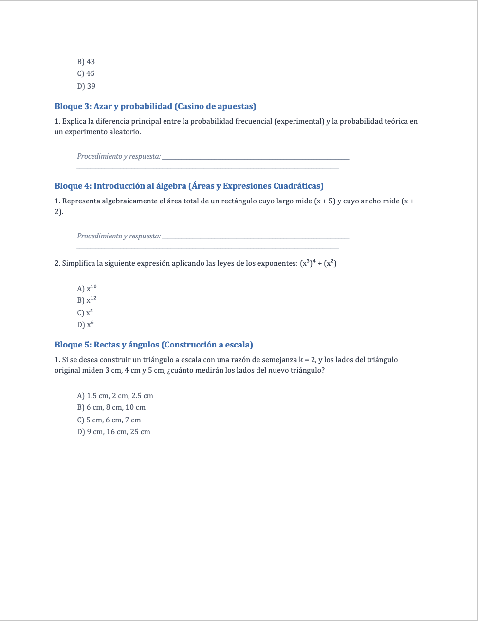 Paquete de Planeaciones anuales, Secundaria, Disciplina Matemáticas II 16 Paquete de Planeaciones anuales, Secundaria, Disciplina Matemáticas II - Imagen 16