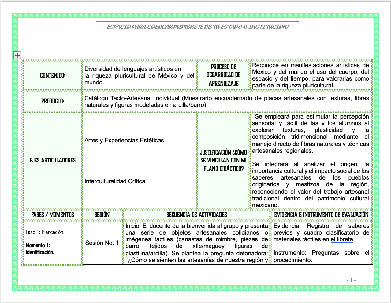 Paquete de Planeaciones anuales, Secundaria, Disciplina Artes I 6 Paquete de Planeaciones anuales, Secundaria, Disciplina Artes I - Imagen 6
