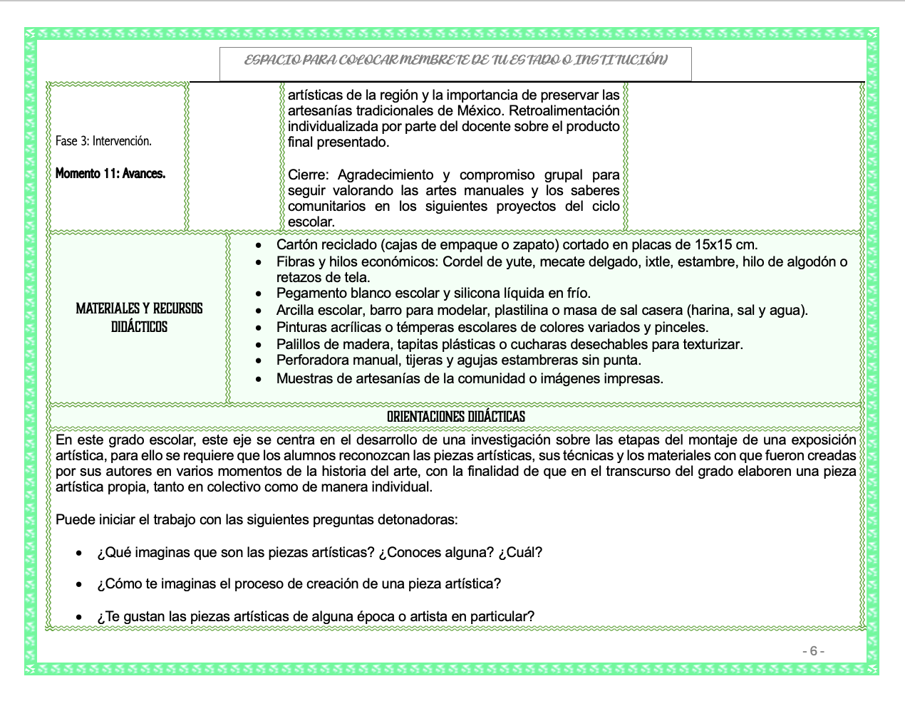 Paquete de Planeaciones anuales, Secundaria, Disciplina Artes I 11 Paquete de Planeaciones anuales, Secundaria, Disciplina Artes I - Imagen 11