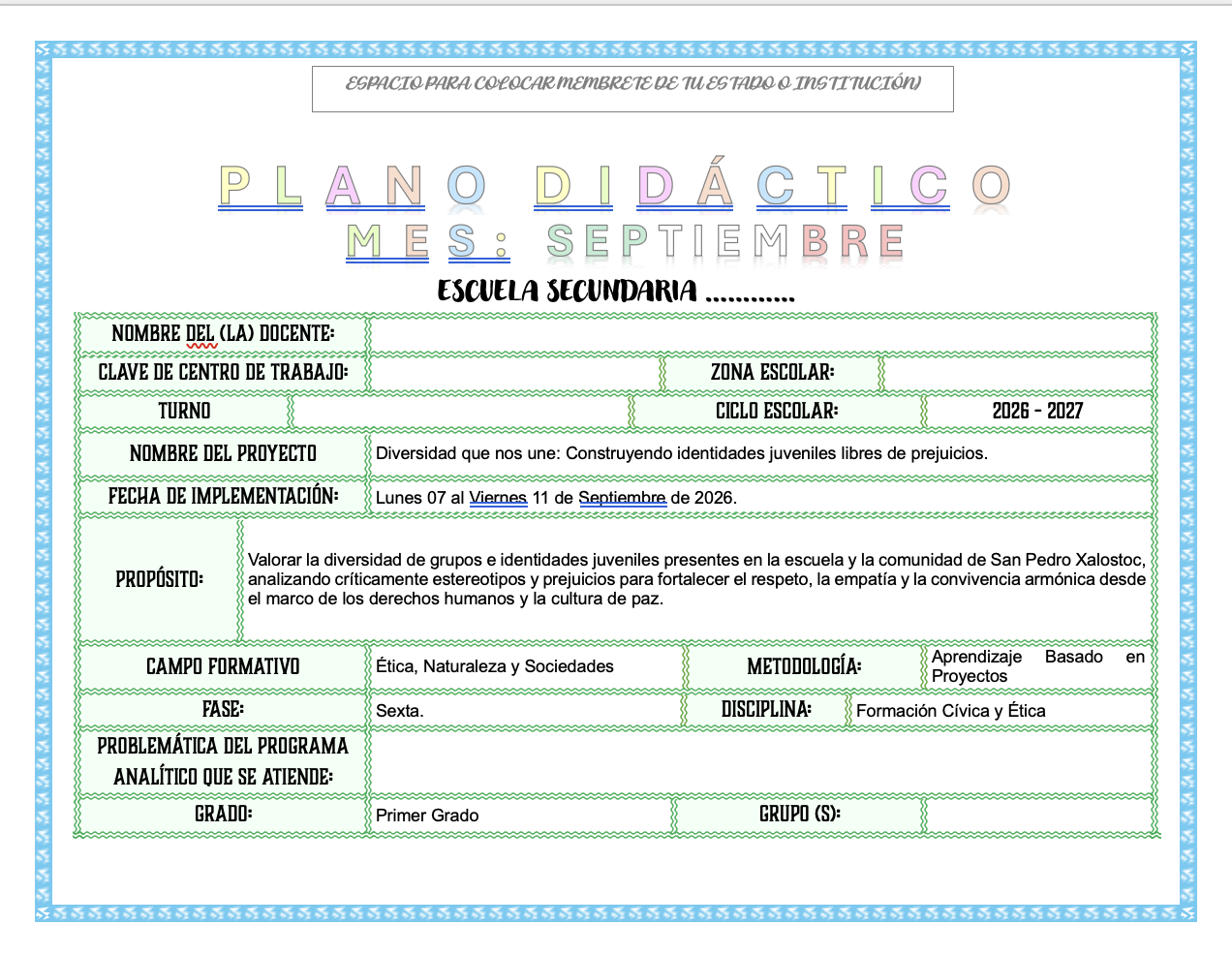 Paquete de Planeaciones anuales, Secundaria, Disciplina Formación Cívica y Ética I 5 Paquete de Planeaciones anuales, Secundaria, Disciplina Formación Cívica y Ética I - Imagen 5