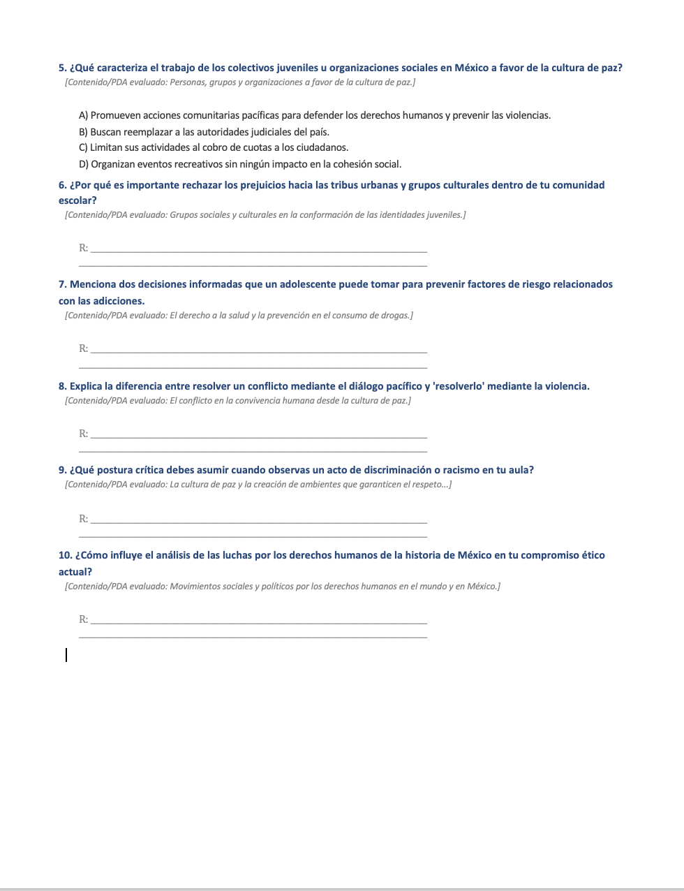 Paquete de Planeaciones anuales, Secundaria, Disciplina Formación Cívica y Ética I 14 Paquete de Planeaciones anuales, Secundaria, Disciplina Formación Cívica y Ética I - Imagen 14