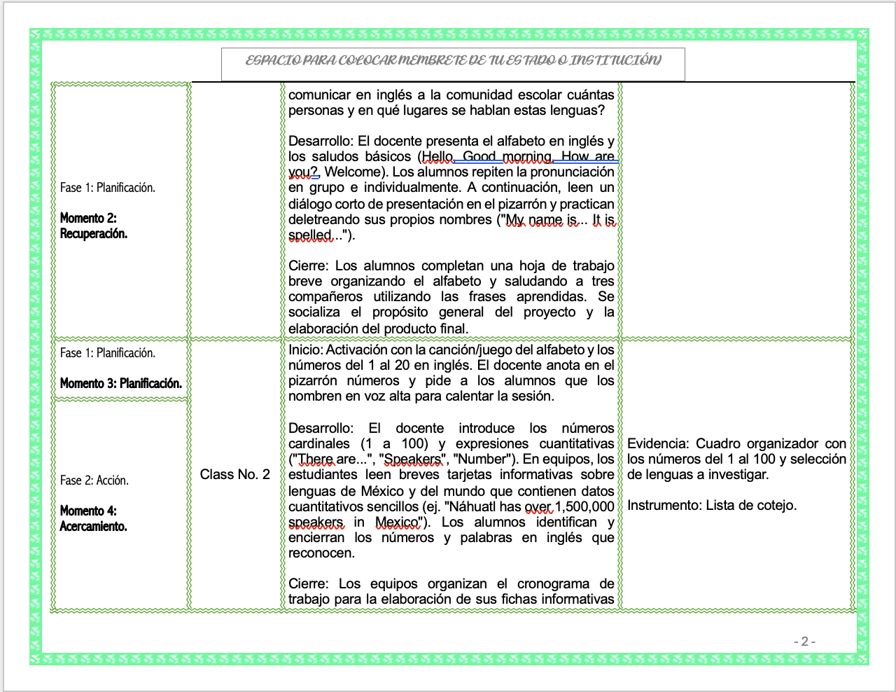 Paquete de Planeaciones anuales, Secundaria, Disciplina Lengua Extranjera Inglés I 7 Paquete de Planeaciones anuales, Secundaria, Disciplina Lengua Extranjera Inglés I - Imagen 7