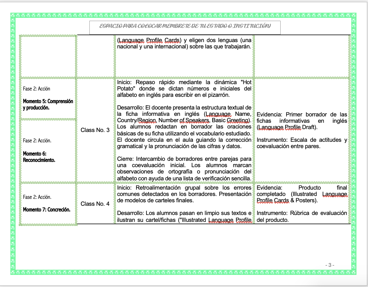Paquete de Planeaciones anuales, Secundaria, Disciplina Lengua Extranjera Inglés I 8 Paquete de Planeaciones anuales, Secundaria, Disciplina Lengua Extranjera Inglés I - Imagen 8