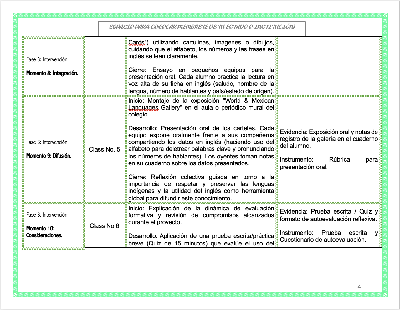 Paquete de Planeaciones anuales, Secundaria, Disciplina Lengua Extranjera Inglés I 9 Paquete de Planeaciones anuales, Secundaria, Disciplina Lengua Extranjera Inglés I - Imagen 9