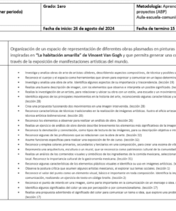 Un plan de proyecto en español para primer grado, basado en 