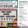 Decoración para el Aula en Español | Composition Notebook | Alfabeto, Números, Meses y Días de la Semana