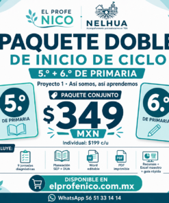 Paquete doble de inicio de ciclo · 5.º + 6.º de primaria | SEP + DUA