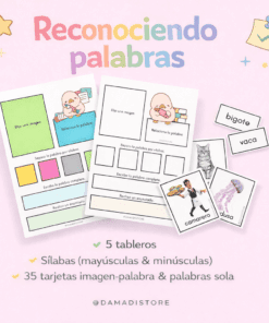 Reconociendo palabras / Tablero para formar palabras