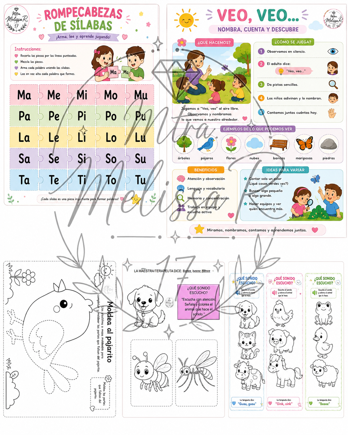 Cuadernillo de actividades para terapia de lenguaje 5 Cuadernillo de actividades para terapia de lenguaje - Image 5