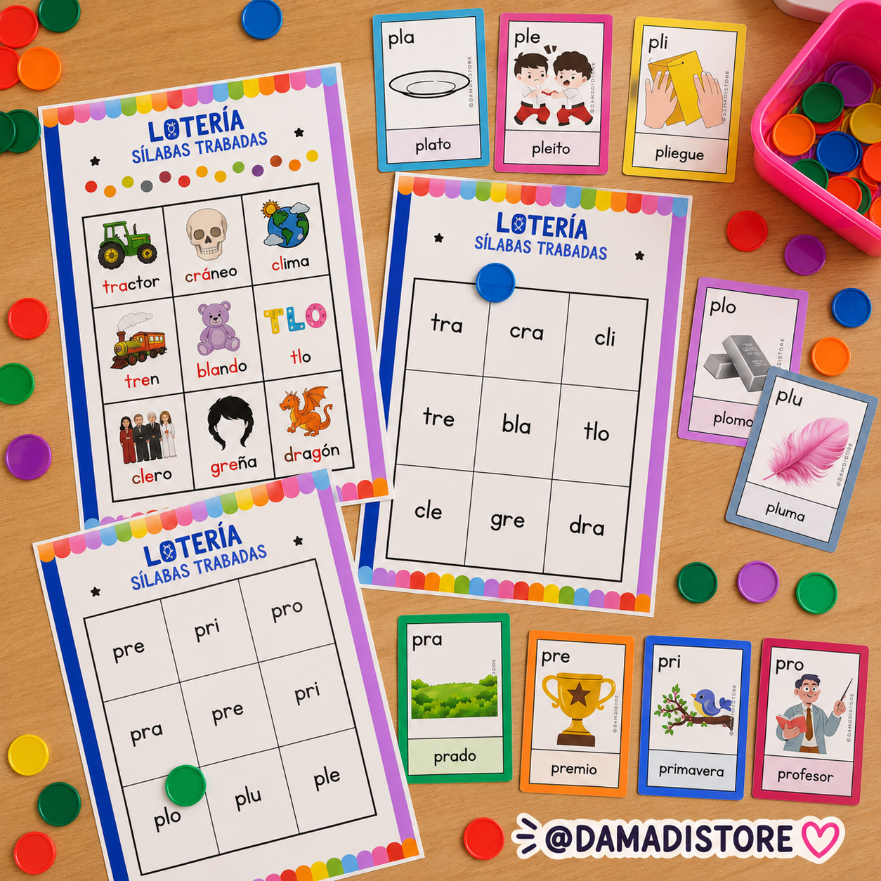 Lotería de sílabas trabadas 3 Lotería de sílabas trabadas - Image 3