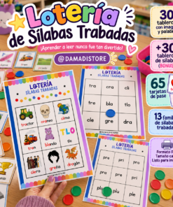 Lotería de sílabas trabadas