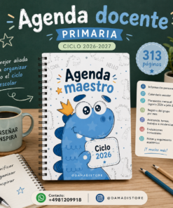 Agenda docente maestro DINO primaria 2026-2027