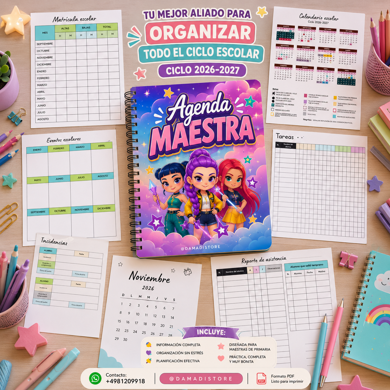 Agenda docente KPOP preescolar 2026-2027 2 Agenda docente KPOP preescolar 2026-2027 - Image 2
