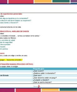 Una página de libro de texto en español titulada 