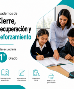 Cuadernos de Cierre, Recuperación y Reforzamiento 2026-2027 1° Telesecundaria | Material Digital NEM