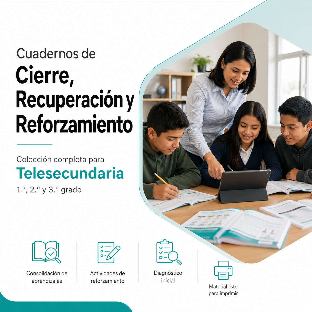 Cuadernos de Cierre, Recuperación y Reforzamiento 2026-2027 Telesecundaria Completa | 1° 2° y 3° | Material Digital NEM 1 Cuadernos de Cierre, Recuperación y Reforzamiento 2026-2027 Telesecundaria Completa | 1° 2° y 3° | Material Digital NEM