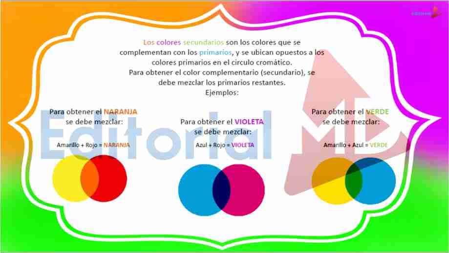 Clasificacion de colores para niños