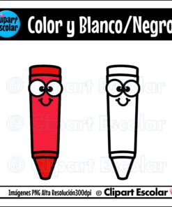GRATIS Crayones Caras Clipart Escolar 8 Clipart Escolar crayones 2