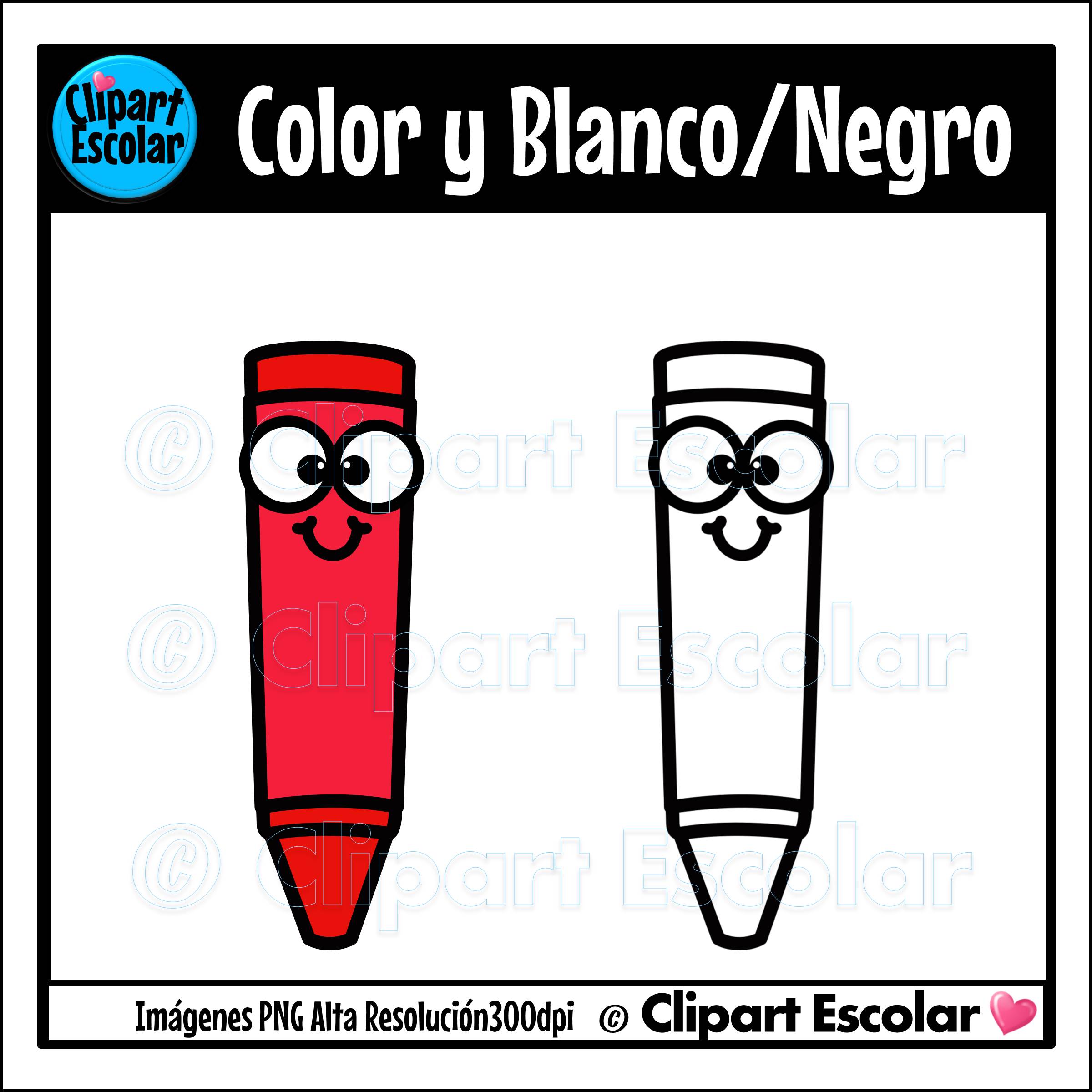 GRATIS Crayones Caras Clipart Escolar 3 GRATIS Crayones Caras Clipart Escolar - Imagen 3
