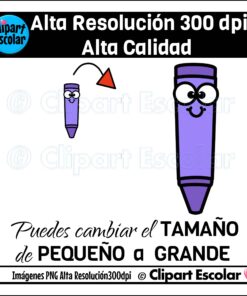 GRATIS Crayones Caras Clipart Escolar 9 Clipart Escolar crayones 4