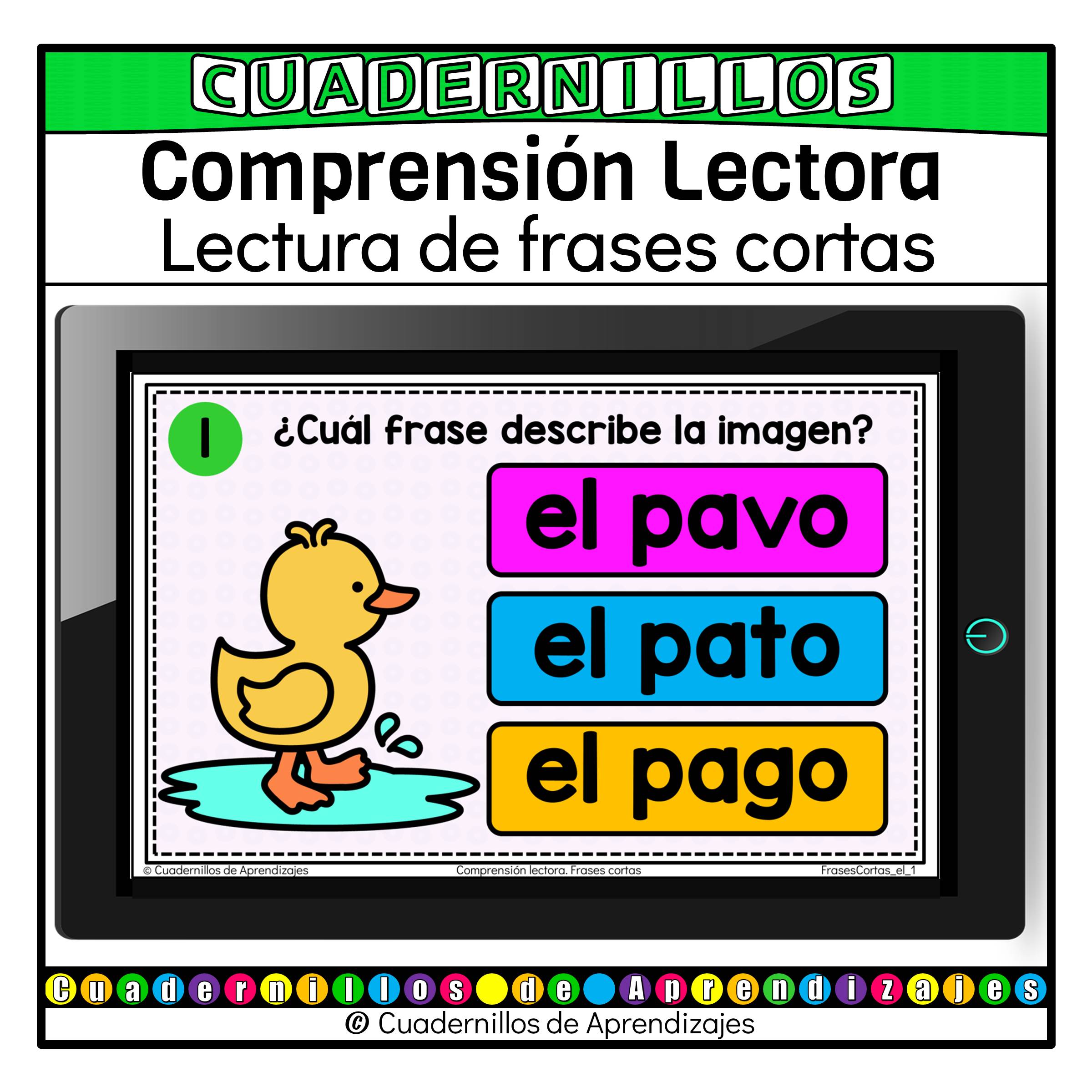 Lectura Frases Cortas Comprensión Lectora Español Primer Grado Primaria Fichas Digitales 1 Lectura Frases Cortas Comprensión Lectora Español Primer Grado Primaria Fichas Digitales