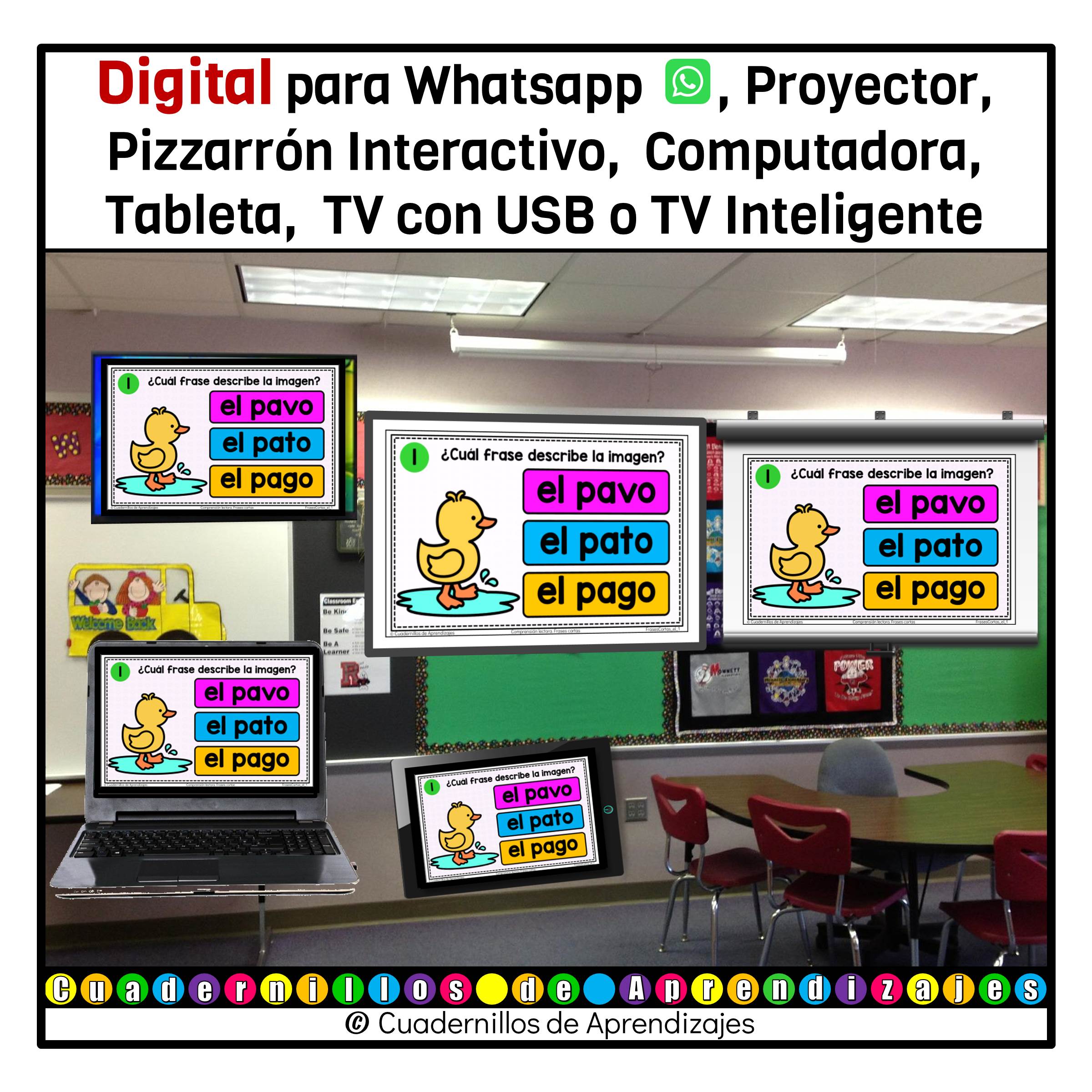 Lectura Frases Cortas Comprensión Lectora Español Primer Grado Primaria Fichas Digitales 6 Lectura Frases Cortas Comprensión Lectora Español Primer Grado Primaria Fichas Digitales - Image 6