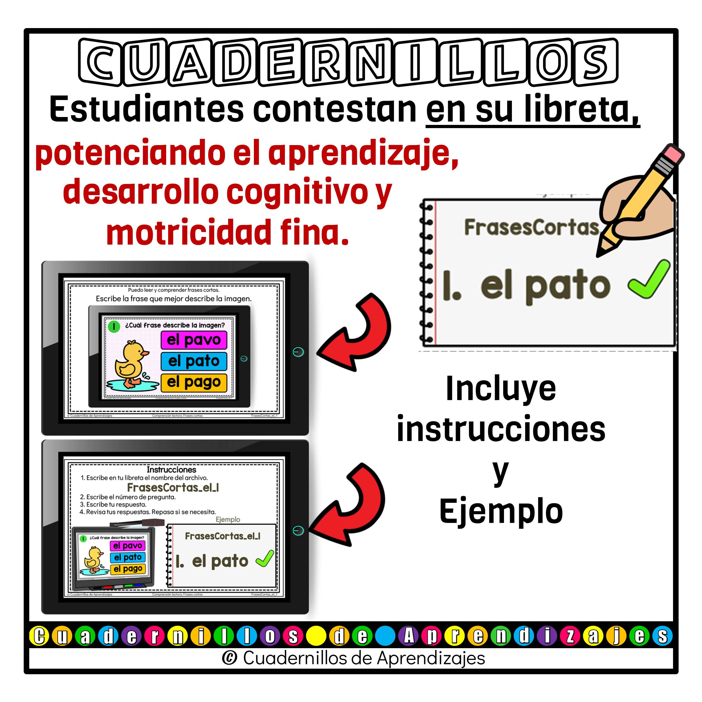 Lectura Frases Cortas Comprensión Lectora Español Primer Grado Primaria Fichas Digitales 7 Lectura Frases Cortas Comprensión Lectora Español Primer Grado Primaria Fichas Digitales - Image 7