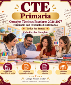Consejos Técnicos Escolares 2026-2027 | Primaria | Itinerario con Productos Contestados | Todos los Temas del Ciclo Escolar Completo