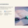 Guía de comprensión lectora: cómo utilizar colores para identificar las ideas principales y los detalles en un libro abierto con un rotulador.