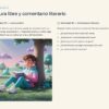 Ficha educativa con ejercicios de lectura libre y análisis literario, ilustrada con un niño leyendo bajo un árbol.