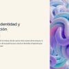 Cuadernillo de Trabajo de Español 2° de Secundaria NEM 27 Portada del libro de ejercicios «Lenguaje, Identidad y Comunicación», con una escultura abstracta en 3D formada por tubos entrelazados de color azul, morado y rosa.