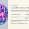 Cuadernillo de Trabajo de Español 2° de Secundaria NEM 24 Diapositiva «Lectura en grupo de cuentos» con preguntas para debatir temas, problemas comunitarios y posibles soluciones.