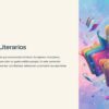 Cuadernillo de Trabajo de Español 2° de Secundaria NEM 43 Contenido 8: Textos literarios con una ilustración didáctica en la que aparecen libros abiertos y coloridos flotando.